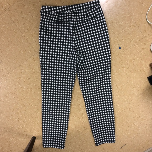 Black and White Checkered Pants - Picture 2 of 4